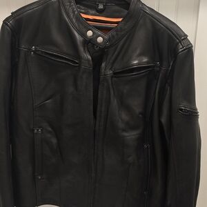 Men's Black Leather Jacket